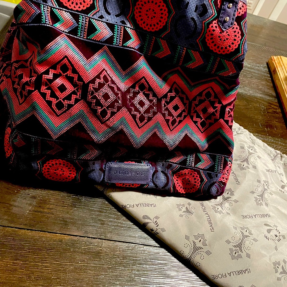 Cute Isabella Fiore bag , tribal print .